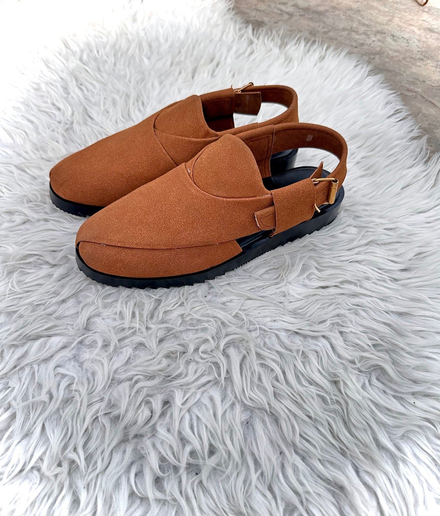Mustard Suede Peshawari