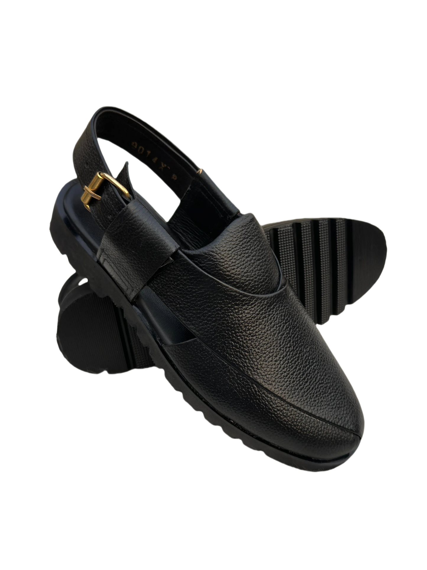 Crustique - BLACK (Cow leather Peshawari)