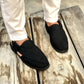 Suedezaar - Black (Classic Peshawari Chappal)