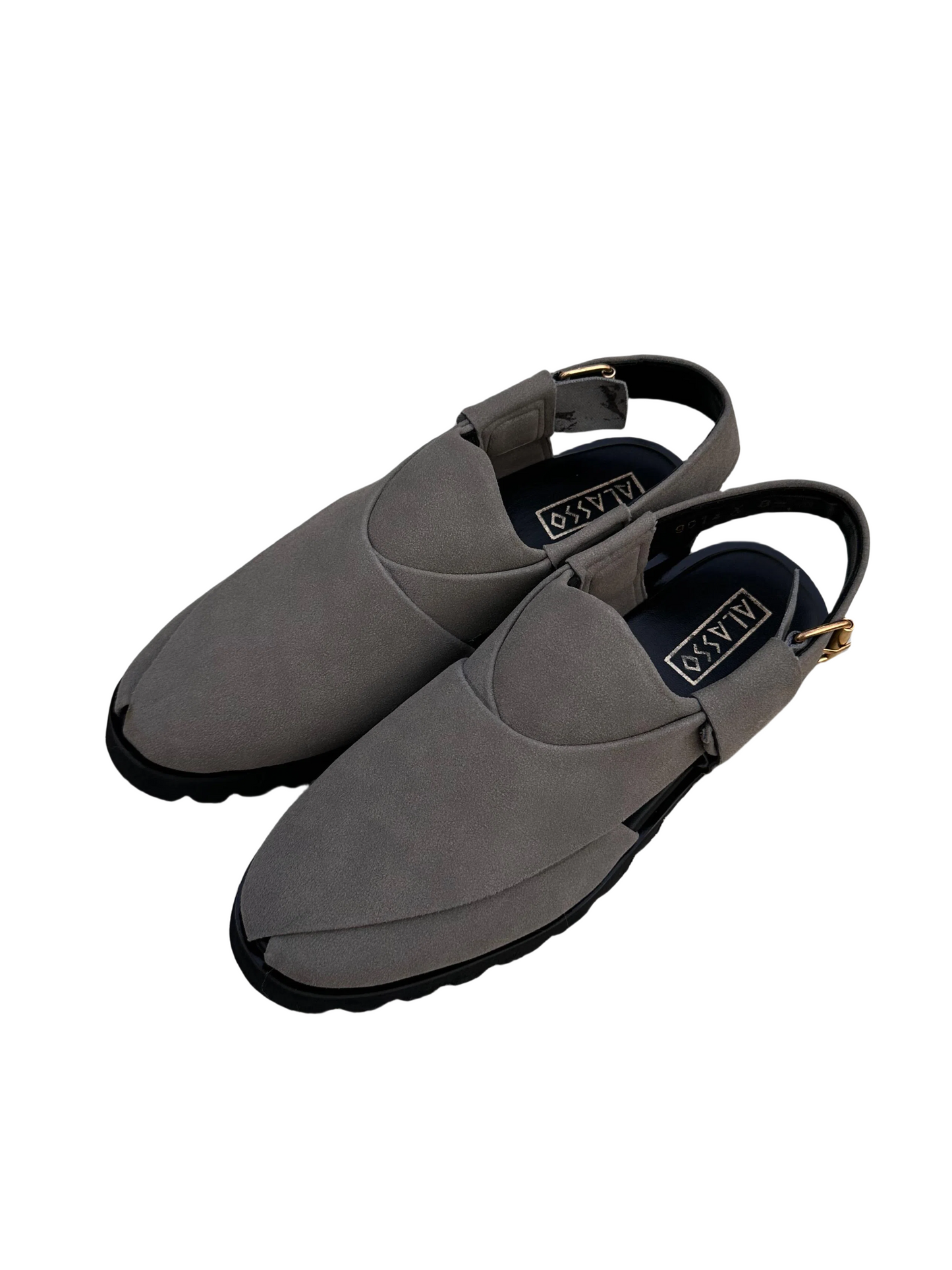 Suedezaar - Grey (Classic Peshawari Chappal)