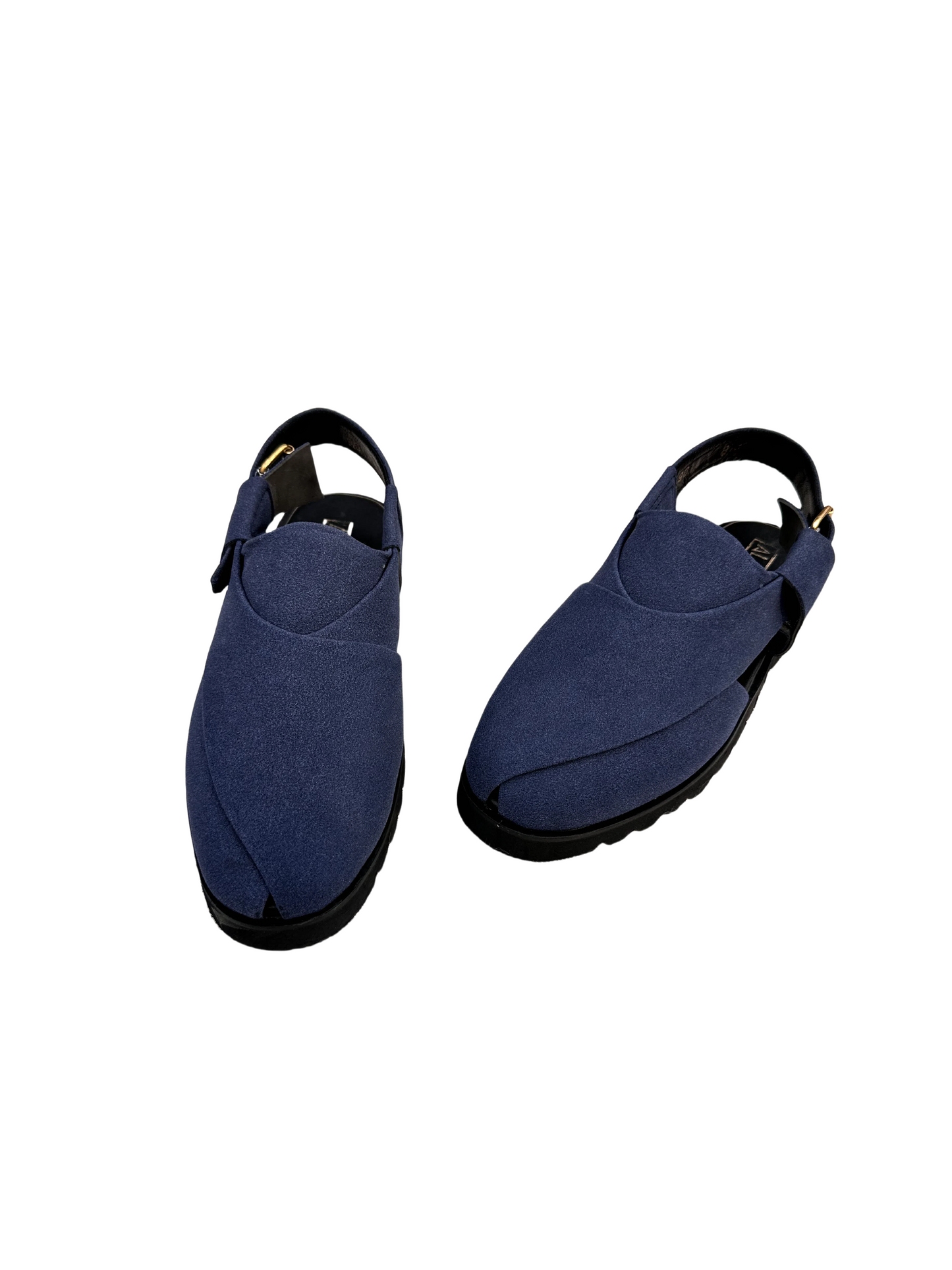 Suedezaar - Royal Blue  (Classic Peshawari Chappal)