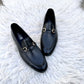 LAMA LOCO - BLK (Black handcrafted Loafers)