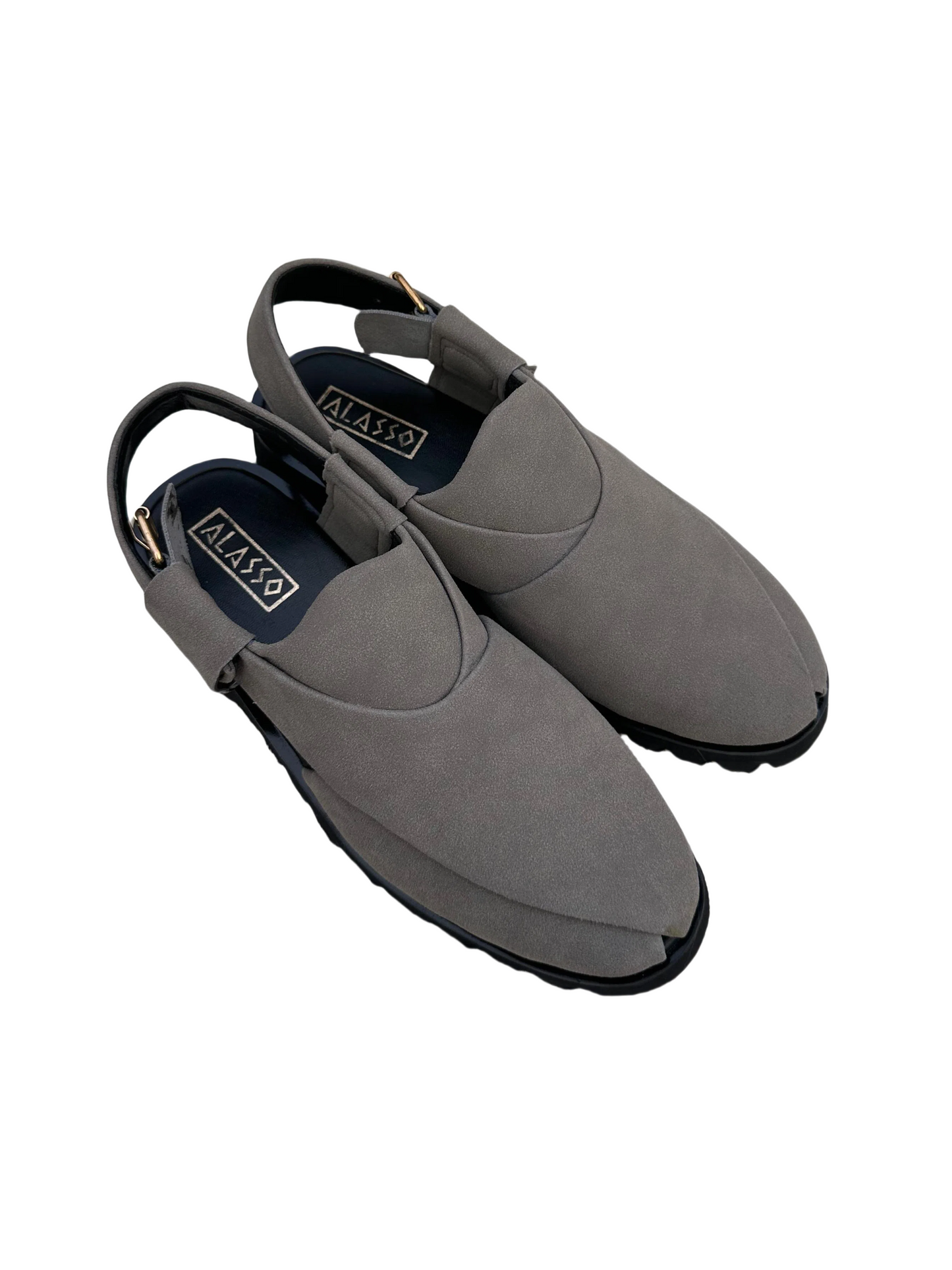 Suedezaar - Grey (Classic Peshawari Chappal)