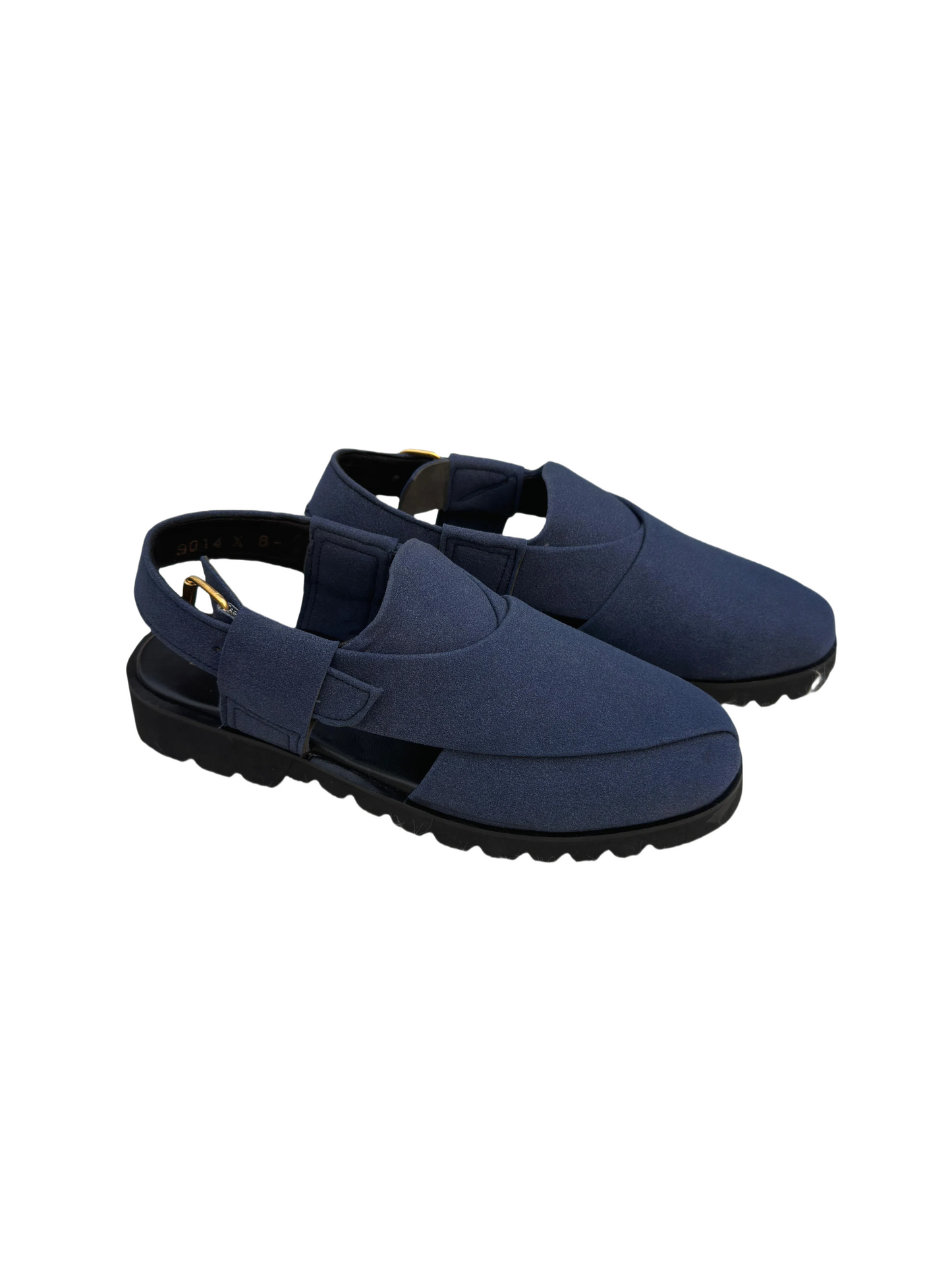 Suedezaar - Royal Blue  (Classic Peshawari Chappal)