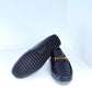 Fishbee - BLK (hamdmade leather moccasins)