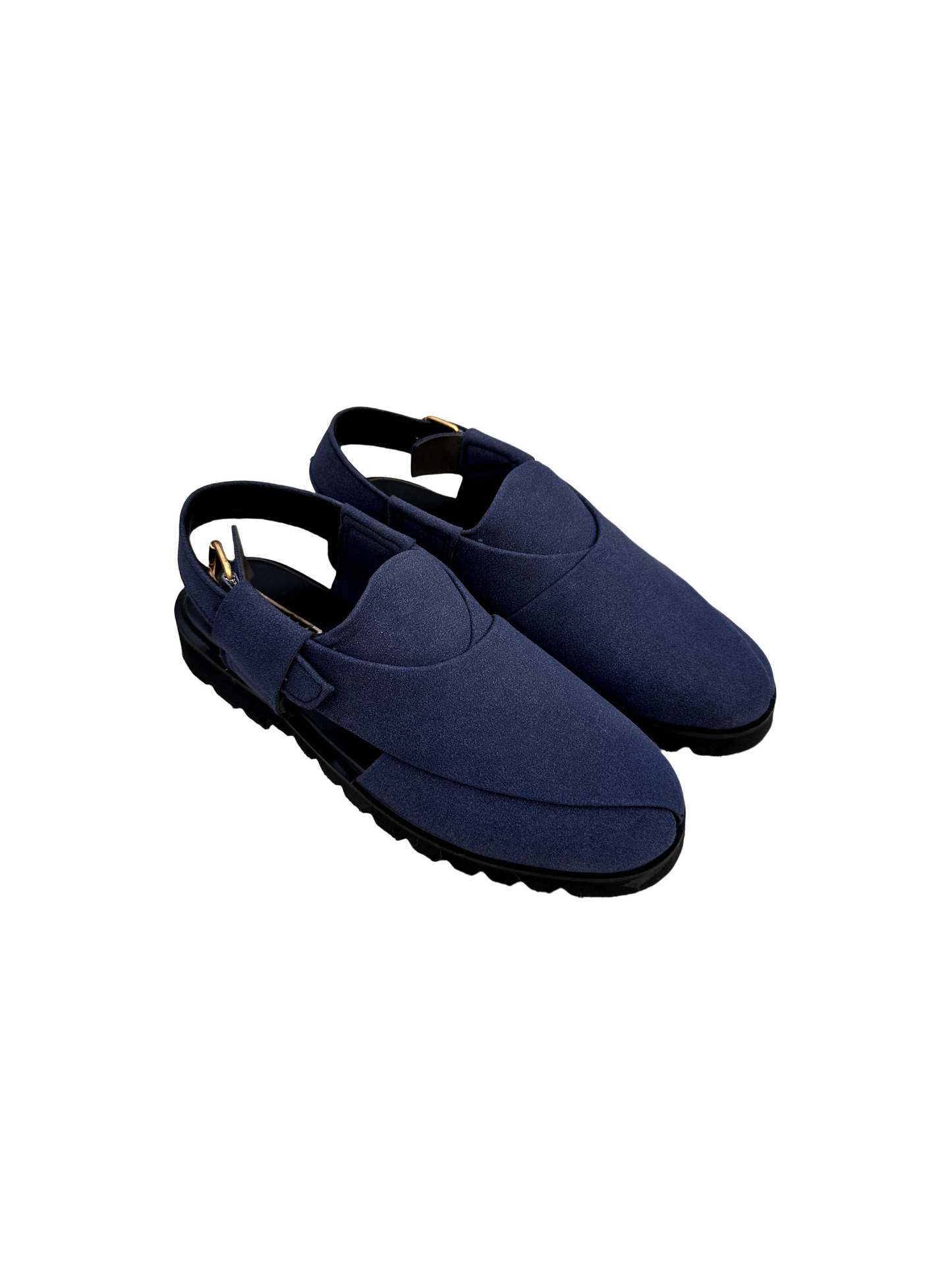 Suedezaar - Royal Blue  (Classic Peshawari Chappal)