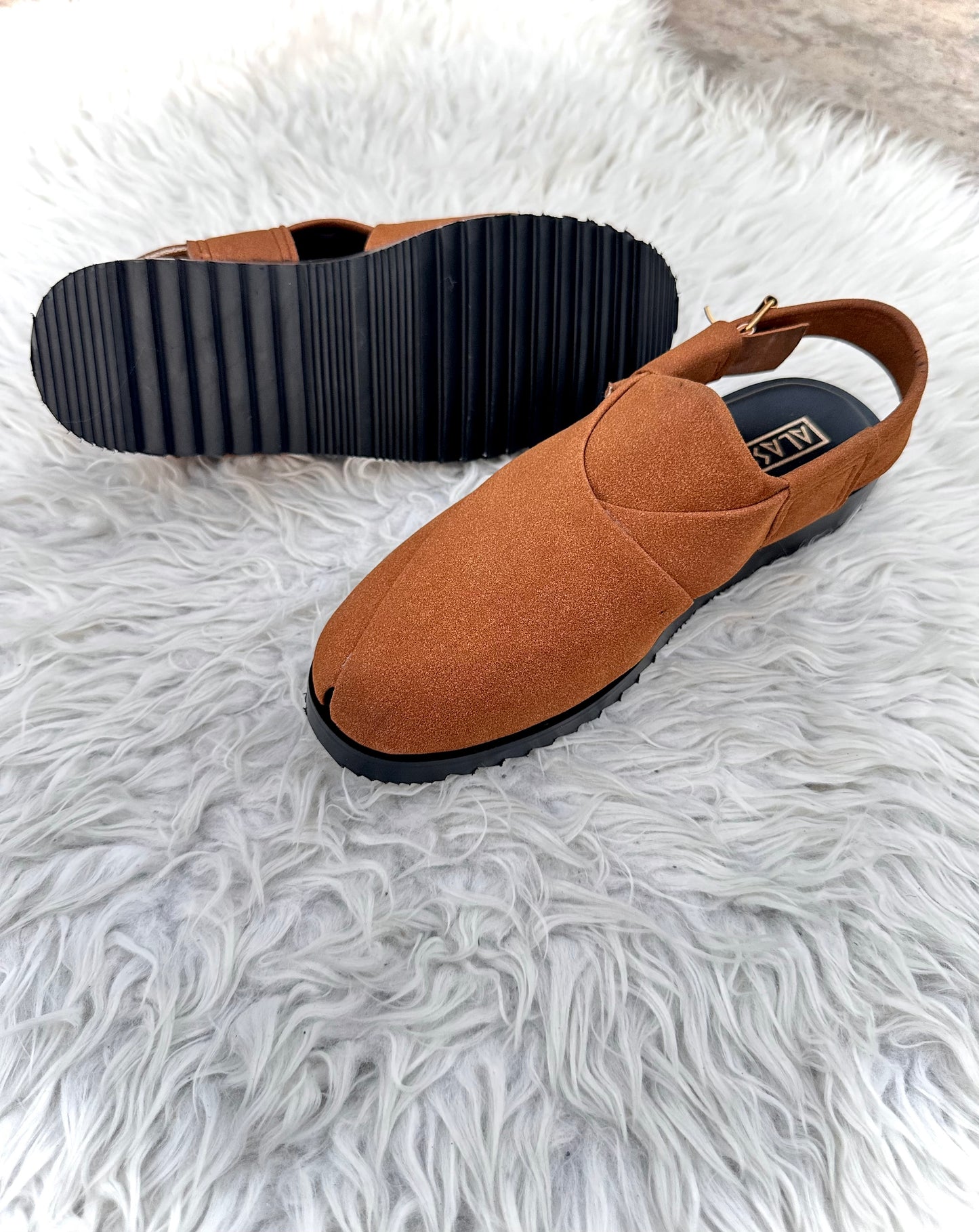 Mustard Suede Peshawari