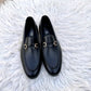 LAMA LOCO - BLK (Black handcrafted Loafers)