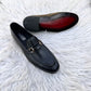 LAMA LOCO - BLK (Black handcrafted Loafers)