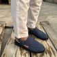 Suedezaar - Royal Blue  (Classic Peshawari Chappal)
